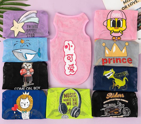 Summer Thin Breathable Mesh Dog Vest