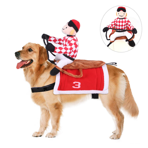 Funny Pet Costume Riding Suit