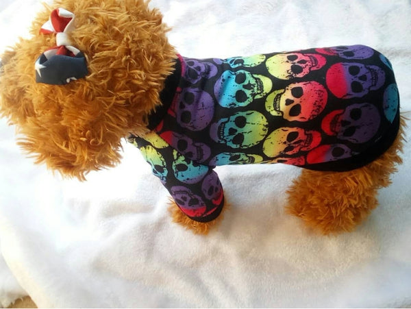 Halloween Pet Clothes Skull Vest