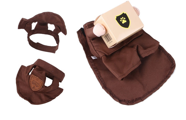 Funny Pet Clothes Courier Costume