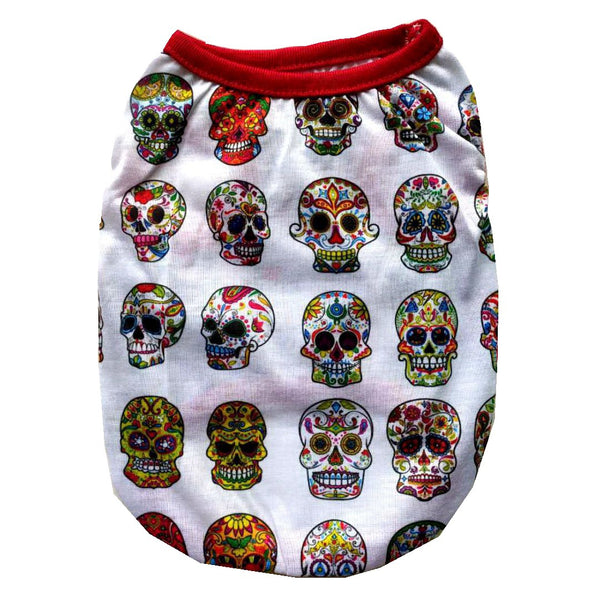Halloween Pet Clothes Skull Vest