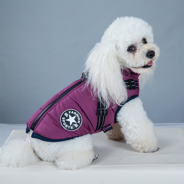 Winter Waterproof Polar Fleece Dog Jacket