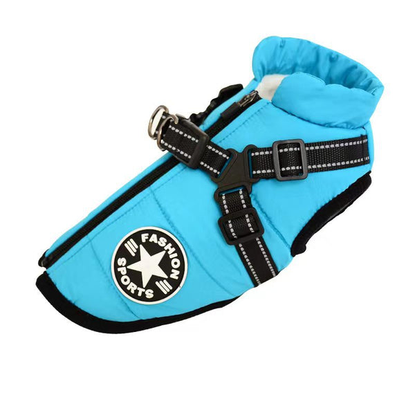Winter Waterproof Polar Fleece Dog Jacket