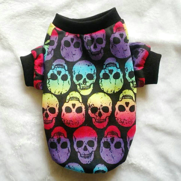 Halloween Pet Clothes Skull Vest