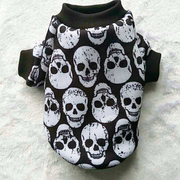 Halloween Pet Clothes Skull Vest
