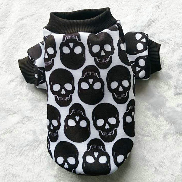 Halloween Pet Clothes Skull Vest