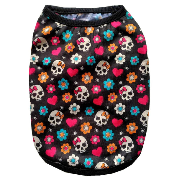 Halloween Pet Clothes Skull Vest