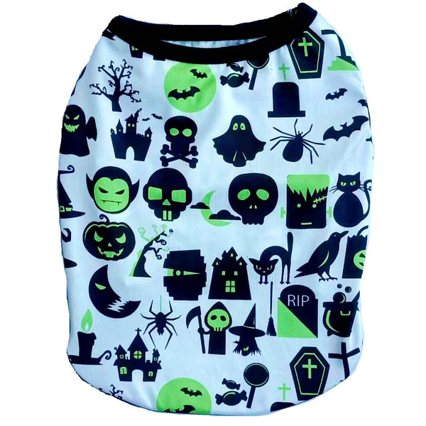 Halloween Pet Clothes Skull Vest