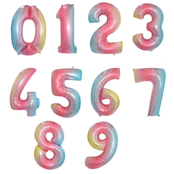 Large Foil Number Air-fill and Helium Balloons (0-9)