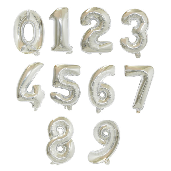 Large Foil Number Air-fill and Helium Balloons (0-9)