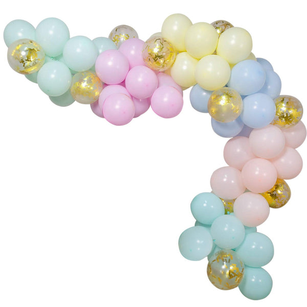 5m Latex Balloon Arch Kit - Assorted Colours, 80pcs