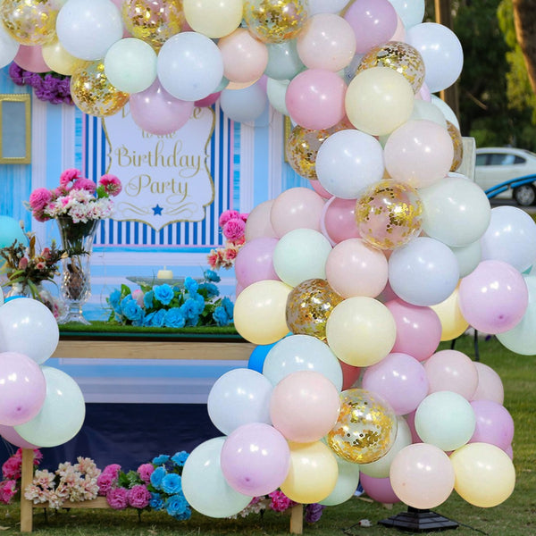 5m Latex Balloon Arch Kit - Assorted Colours, 80pcs