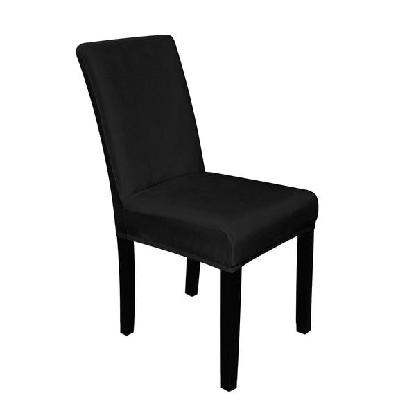 Short Velvet-Touch Spandex Chair Cover
