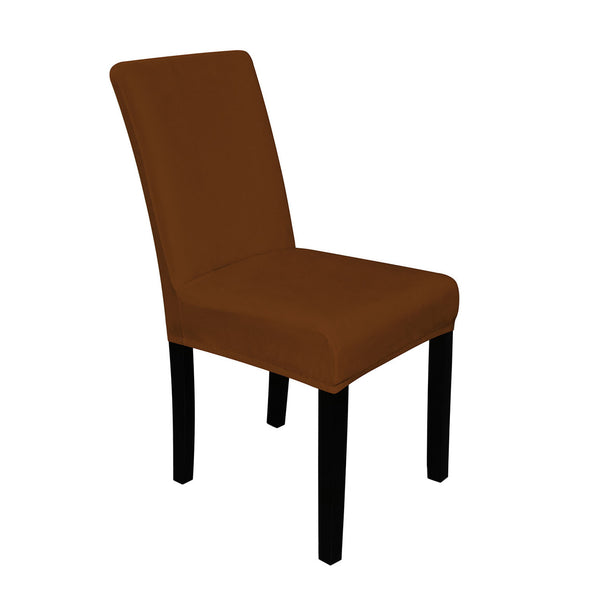 Short Velvet-Touch Spandex Chair Cover
