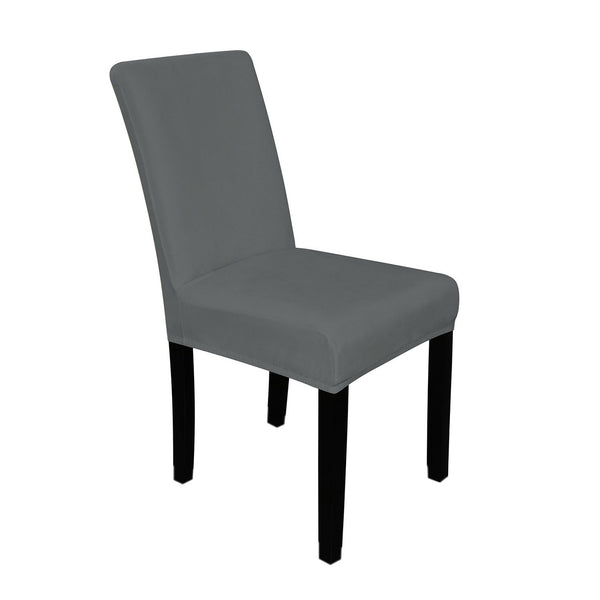 Short Velvet-Touch Spandex Chair Cover