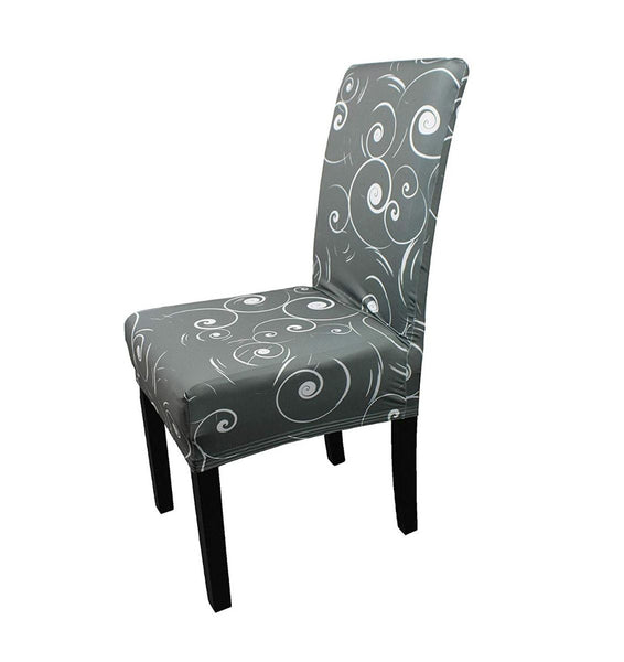 Short Spandex Floral Printed Chair Cover(Design 9)