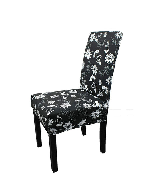 Short Spandex Floral Printed Chair Cover(Design 1)