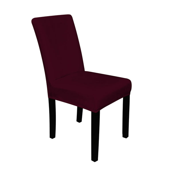 Short Velvet-Touch Spandex Chair Cover