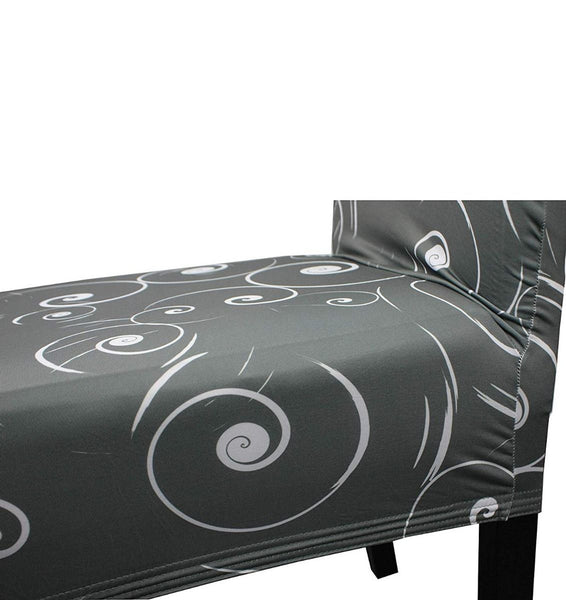 Short Spandex Floral Printed Chair Cover(Design 9)