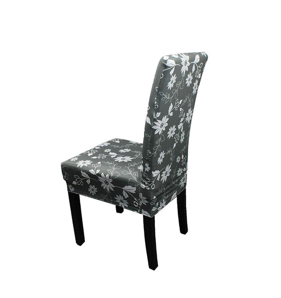 Short Spandex Floral Printed Chair Cover(Design 1)