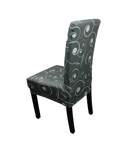 Short Spandex Floral Printed Chair Cover(Design 9)