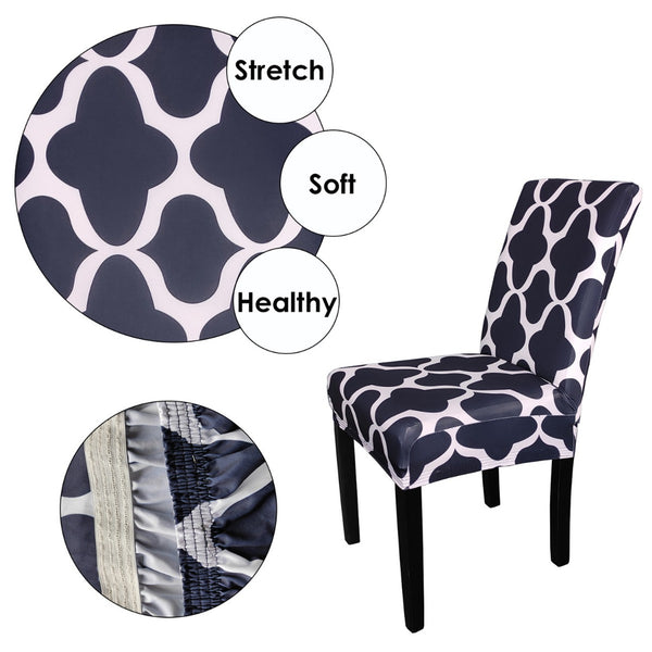 Short Spandex Patterned Printed Chair Cover