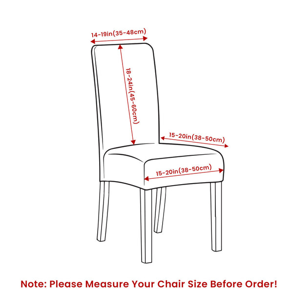 Short Velvet-Touch Spandex Chair Cover