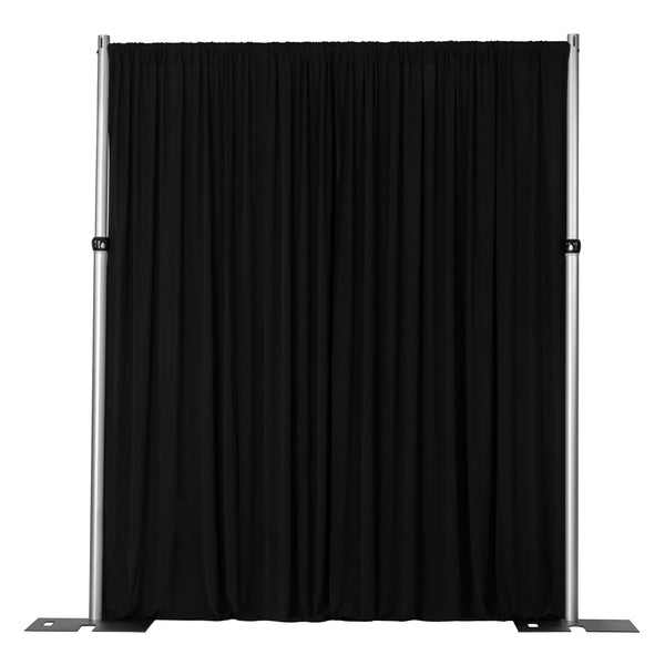 Spandex 4-way Stretch Backdrop Drape Curtain 18ft H x 60" W - Black