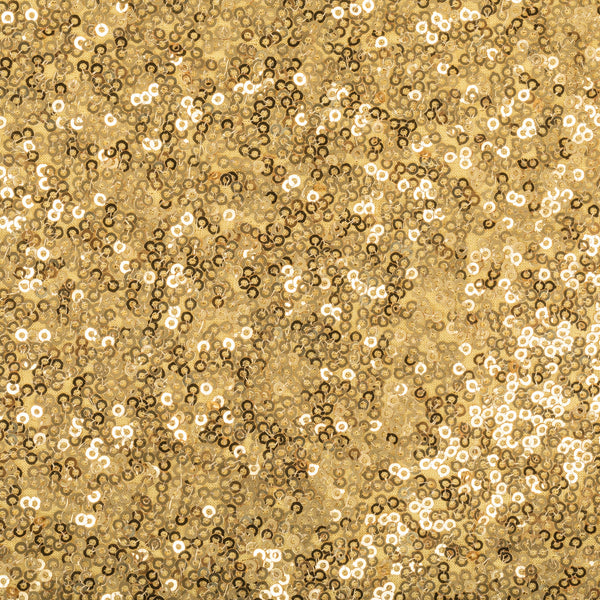 Glitz Sequin Spandex Cocktail Table Cover 30"-32" Round - Gold
