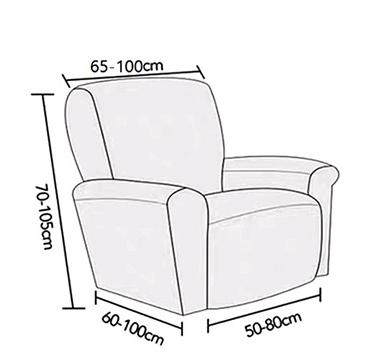 Bubble fabric Recliner Sofa Cover
