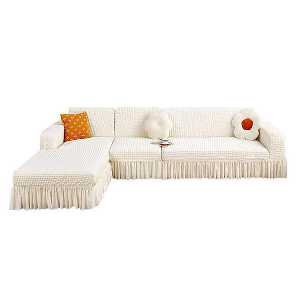 Stretch Bubble Sofa Cover With Skirt