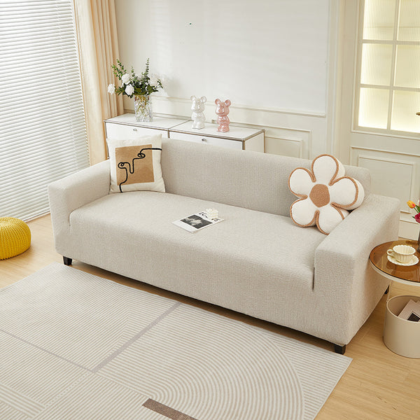 Faux Linen Chenille Sofa Cover