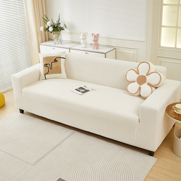 Faux Linen Chenille Sofa Cover