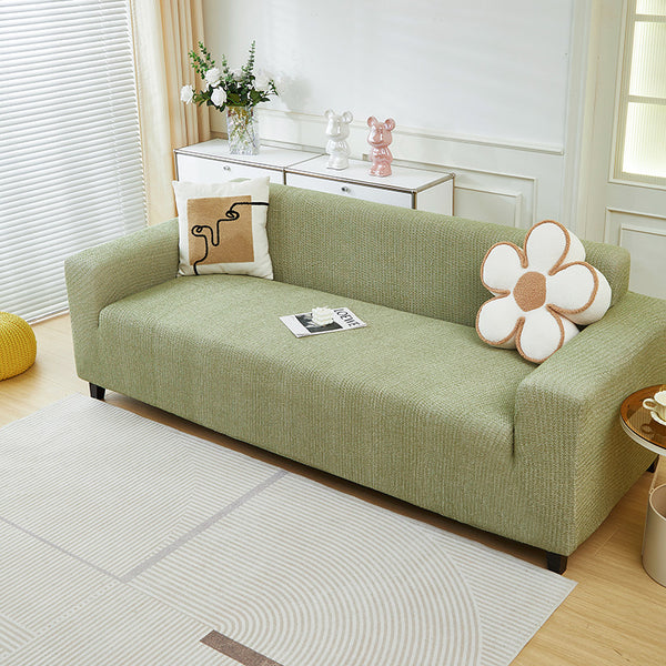 Faux Linen Chenille Sofa Cover