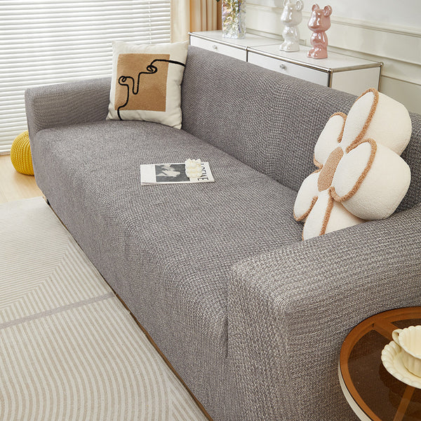 Faux Linen Chenille Sofa Cover