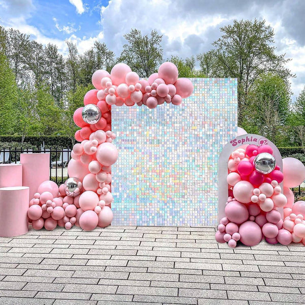 Shimmer Pneumatic Plate Wall Package Backdrop Sequin Panel
