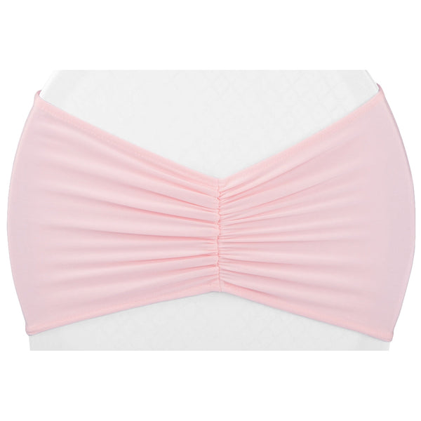 Ruffled Spandex Chair Band - Pink