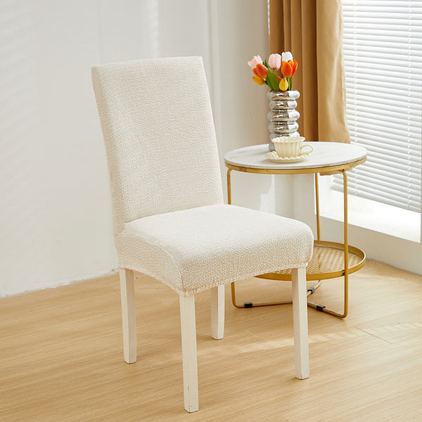 Faux Linen Chenille Chair Cover