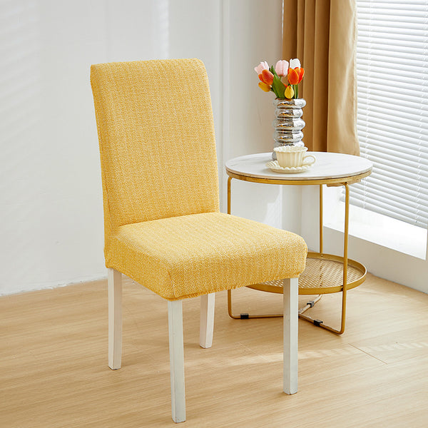 Faux Linen Chenille Chair Cover