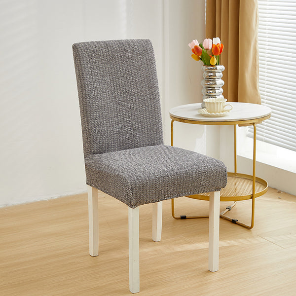 Faux Linen Chenille Chair Cover