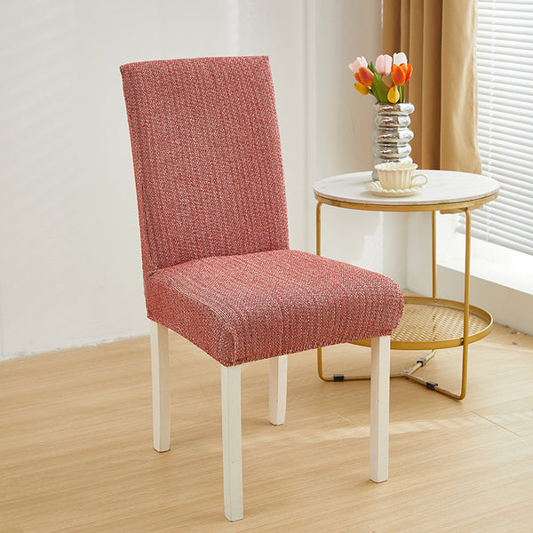 Faux Linen Chenille Chair Cover