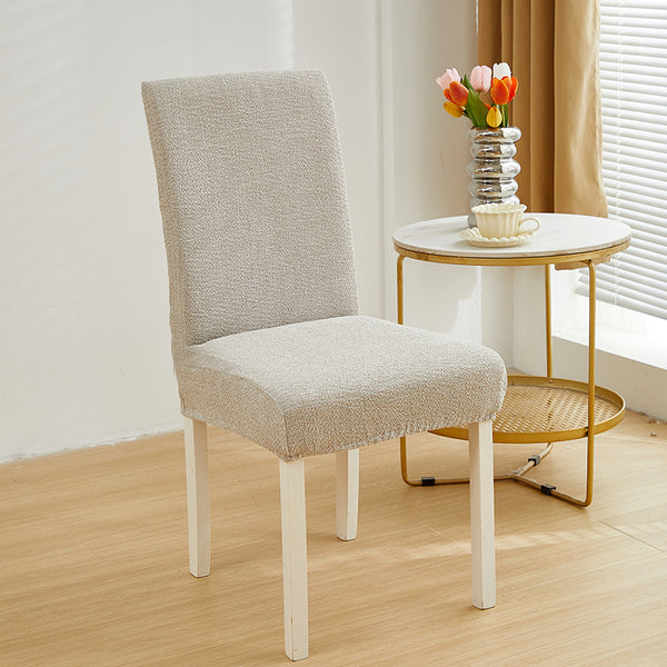 Faux Linen Chenille Chair Cover