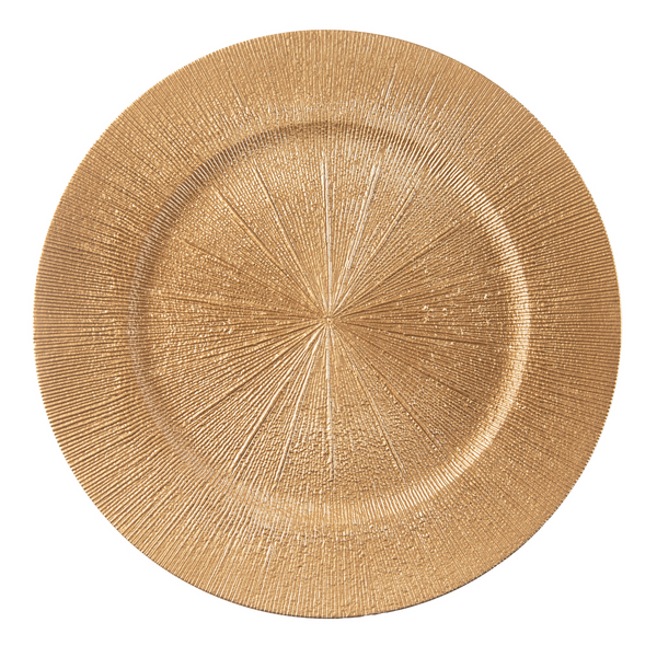 Sunray Acrylic Charger Plate - Gold