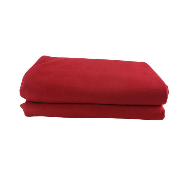 70" x 144" Rectangle Spun Polyester Tablecloth - Red
