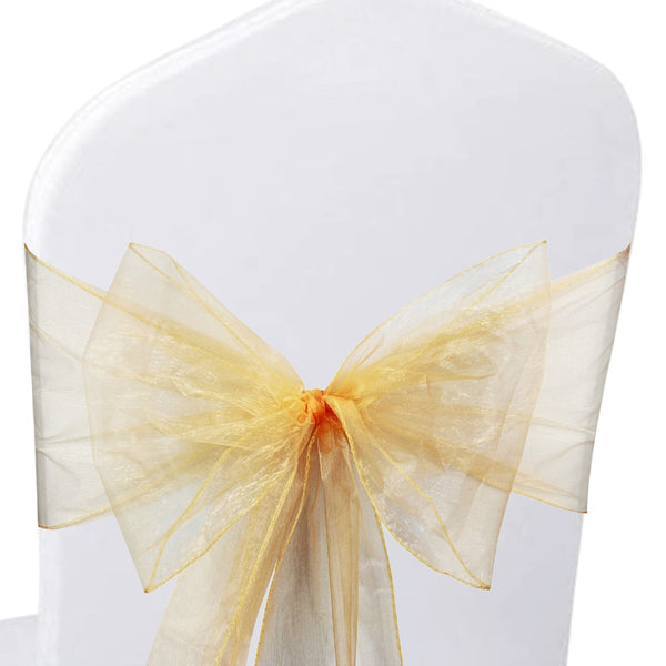 22cm x 280cm Organza Chair Sash(Pack of 10)