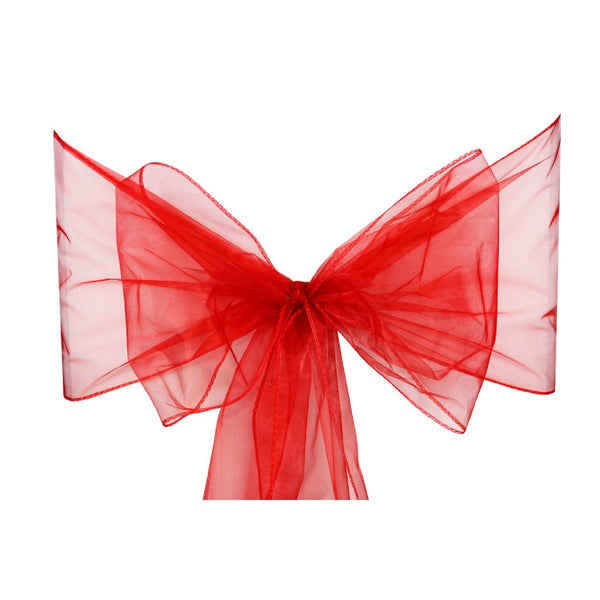 22cm x 280cm Organza Chair Sash(Pack of 10)