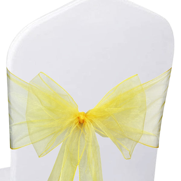 22cm x 280cm Organza Chair Sash(Pack of 10)