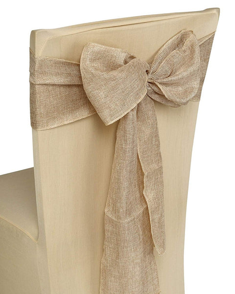 7" x 108" Plain Hessian Chair Sash