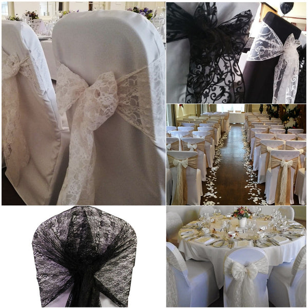 7" x 108" Vintage Lace Chair Sash