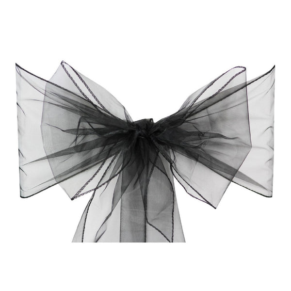 22cm x 280cm Organza Chair Sash(Pack of 10)